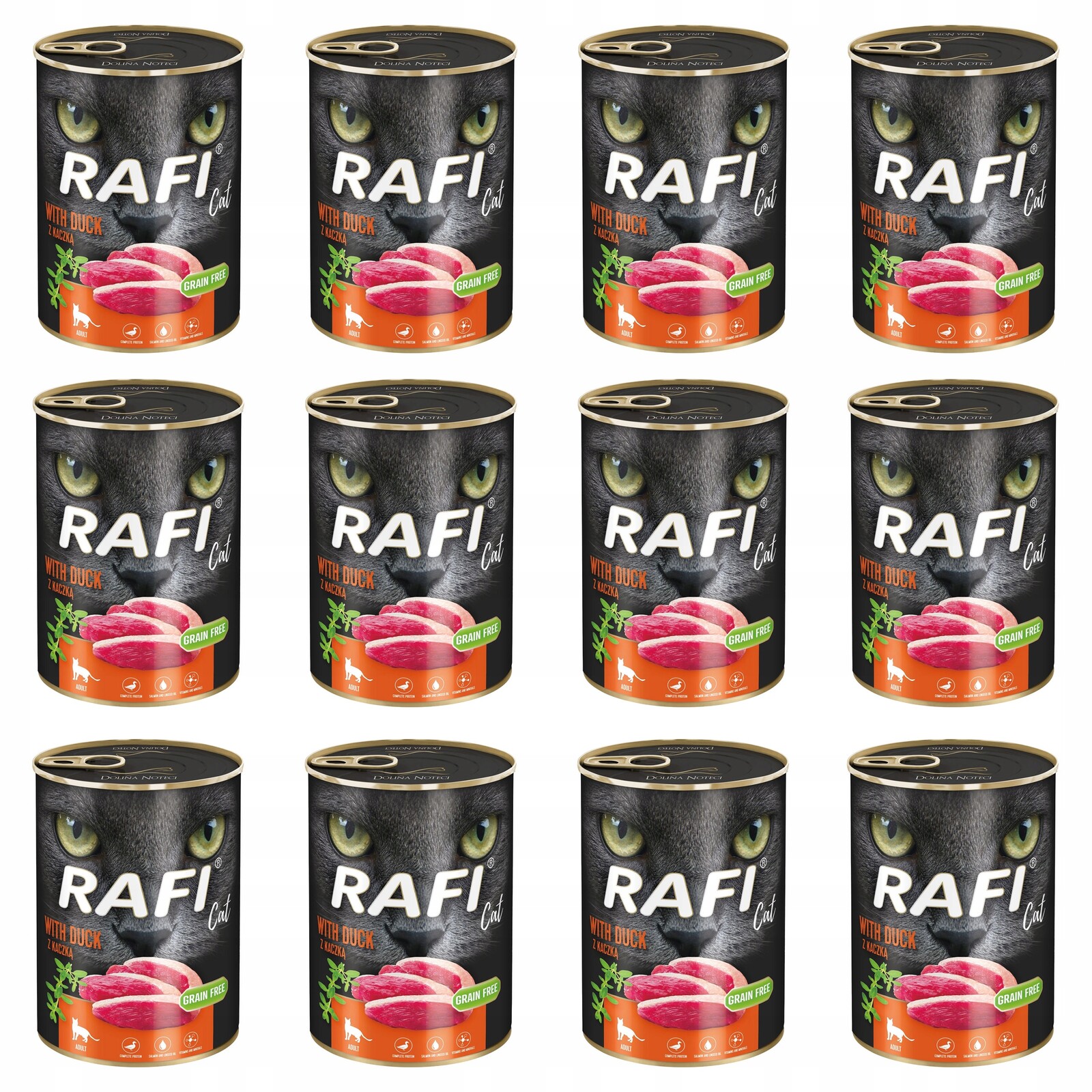 Rafi Cat Dolina Noteci Krmivo kočka Kachna 12x400g