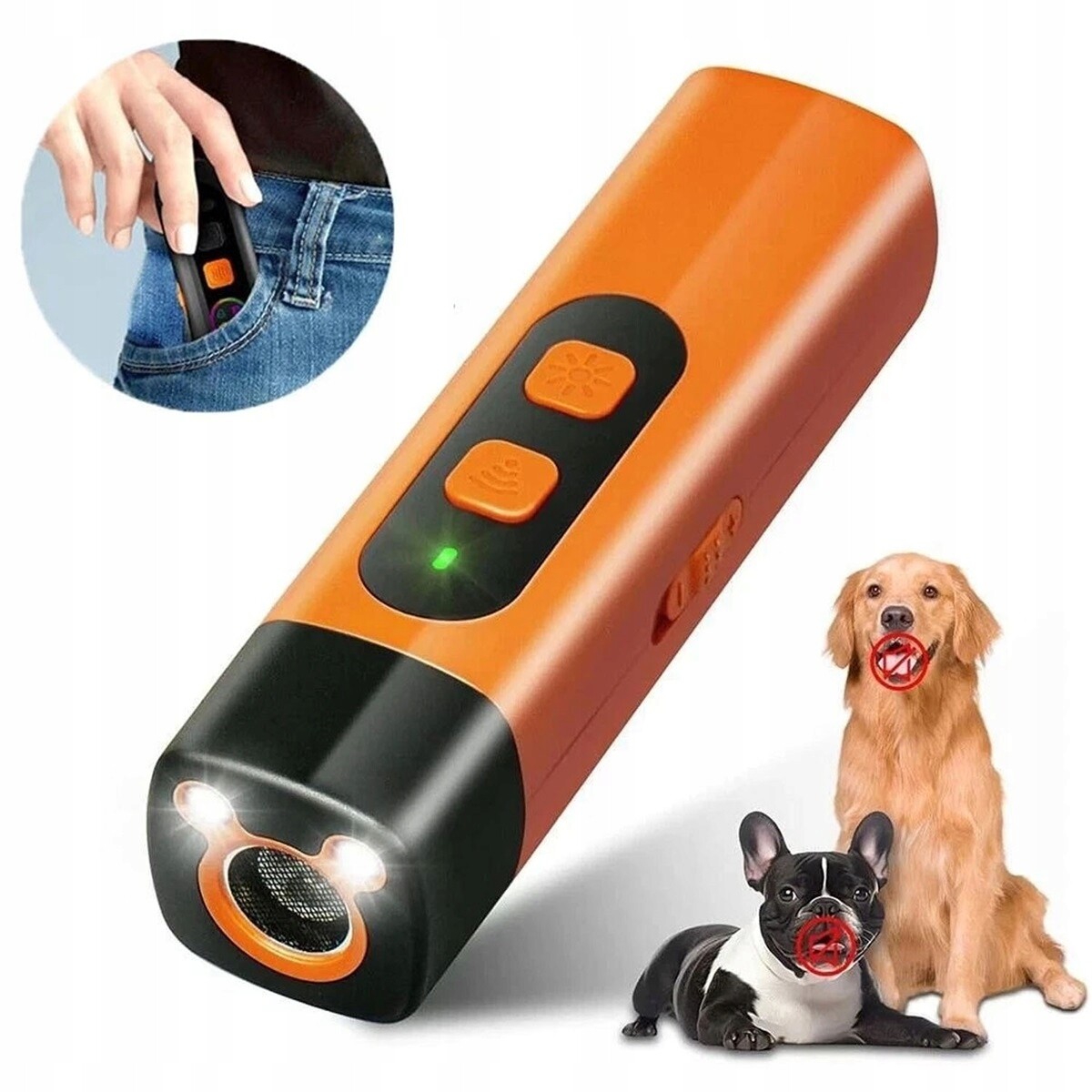 Ruční Ultrazvukový Trenér Psů Usb S Frekvenčními Režimy