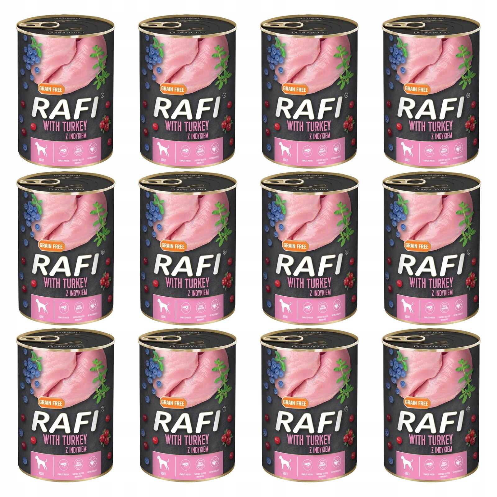 Dolina Noteci Rafi Krmivo mokré pro psa Krůta 12 x 400 g