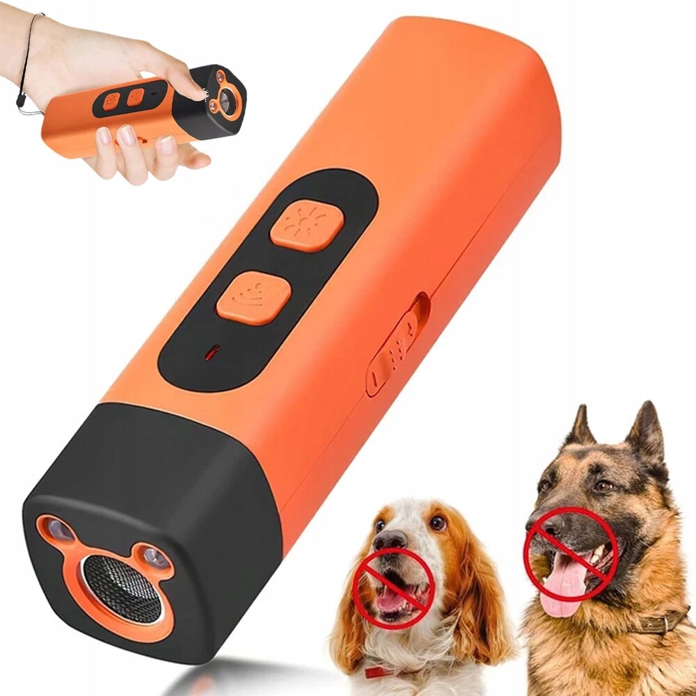 25-30khz Ultrazvukový odpuzovač s Led svítilnou pro velké psy