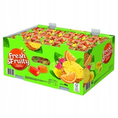 1x 8 kg Wawel želé fresh & fruity bonbóny Karton