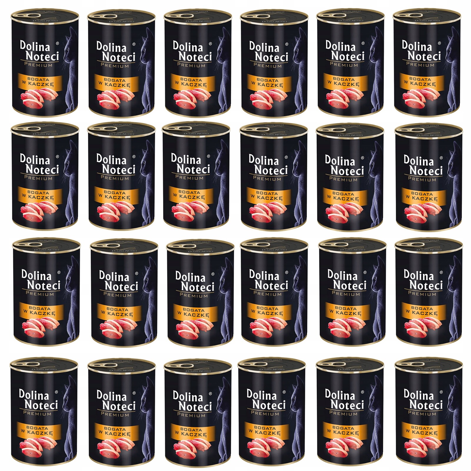 Dolina Noteci Premium Krmivo mokré pro kočky Kachna 24 x 400 g bez obilovin