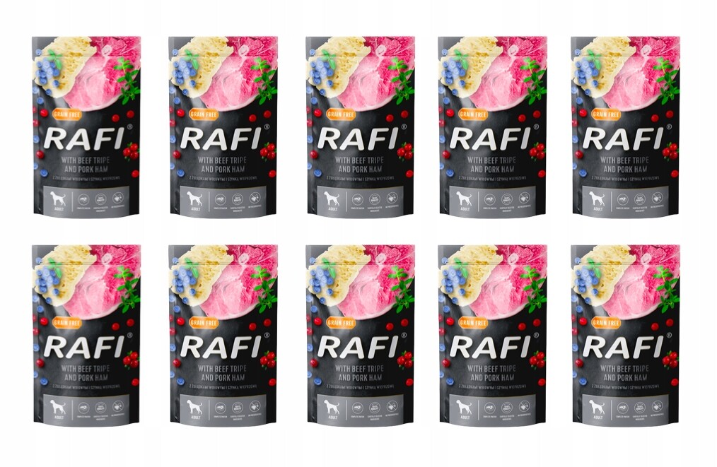 Krmivo Mokré Psa Rafi Údolí Žaludky Hovězí 10x500g