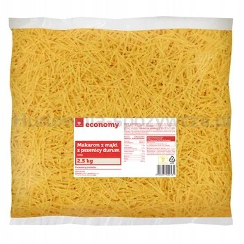 Tge Těstoviny Nudličky Durum 2,5 kg
