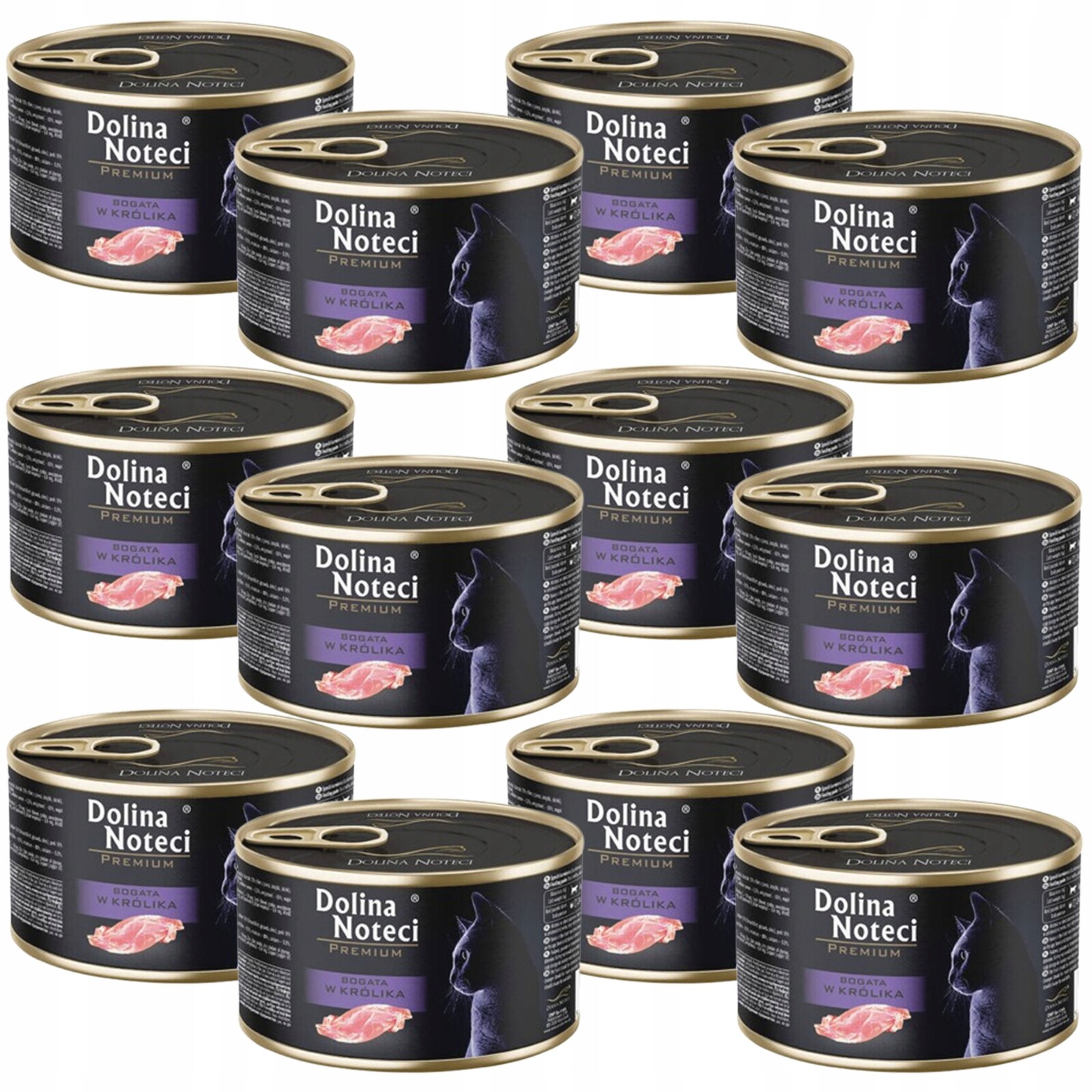 Dolina Noteci Premium Krmivo mokré pro kočky Králík 12 x 185 g bez obilovin