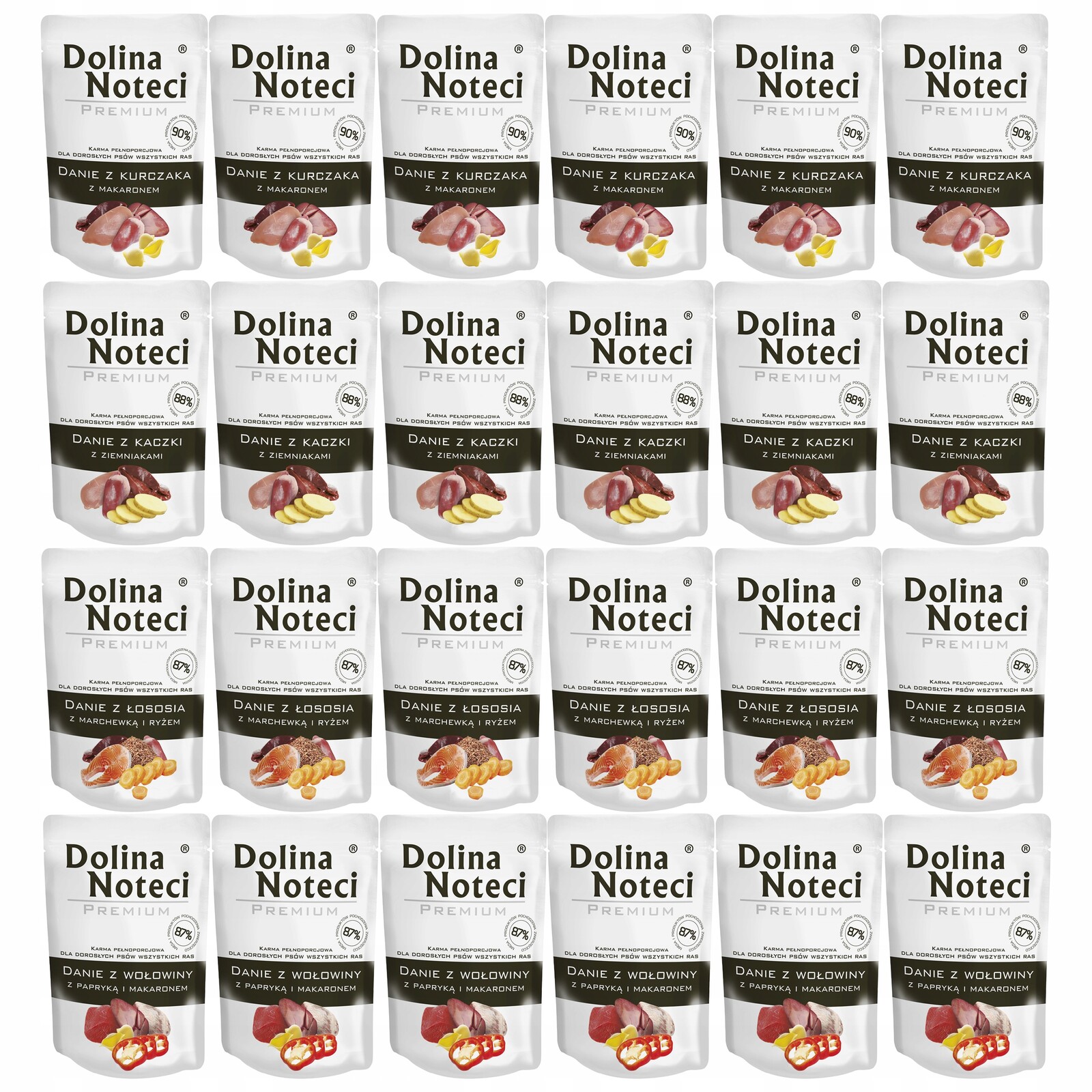 Dolina Noteci Krmivo pro psa Mix Chutí 24 x 100 g