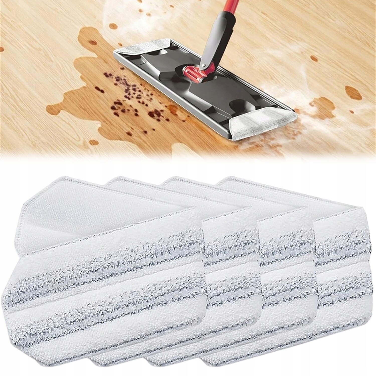 Vložka Vložka Do Mopu Mikrovlákno Mop Plochá Náhrada Vyměnitelná Koncovka