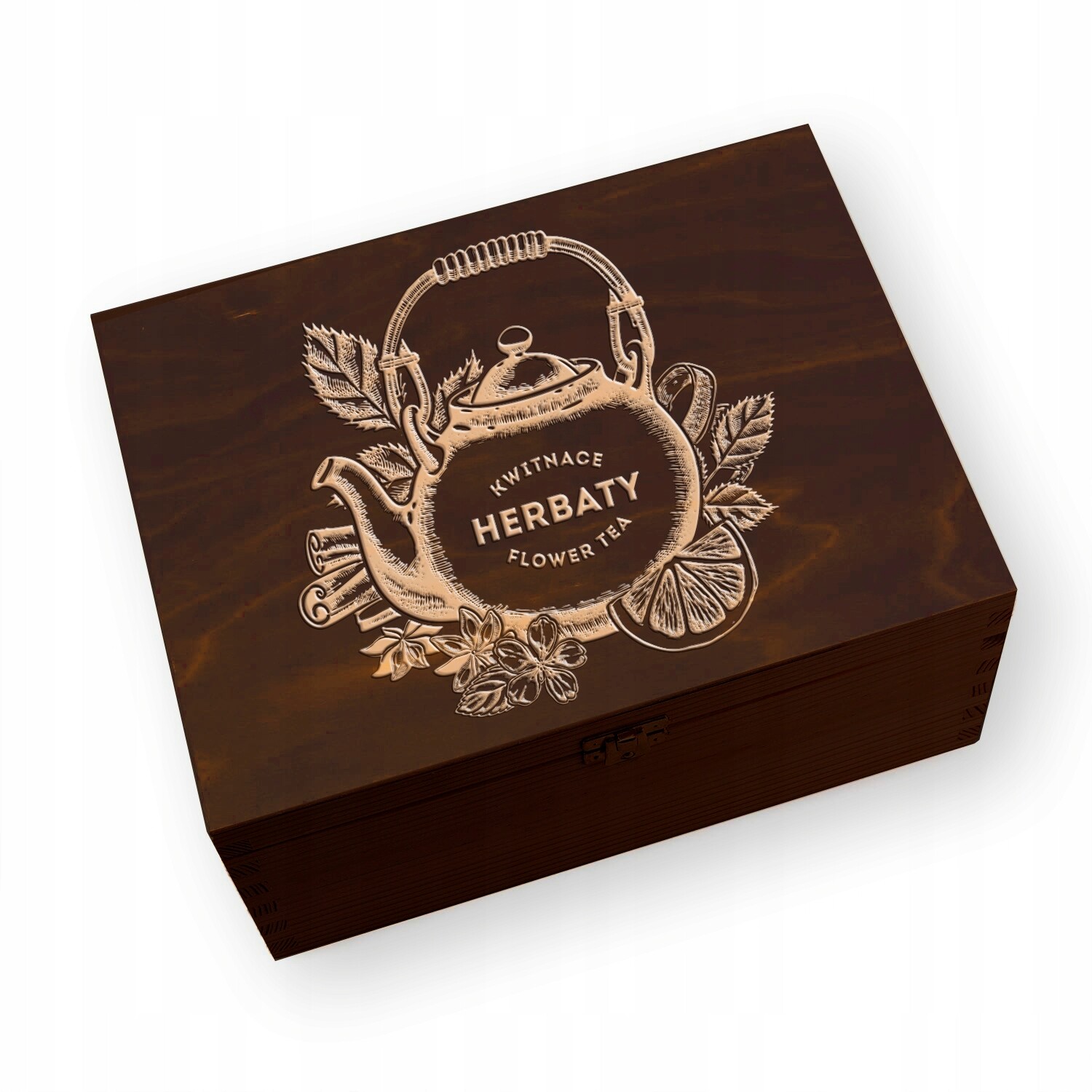 Sada kvetoucích čajů v krabičce 18 ks s gravírováním