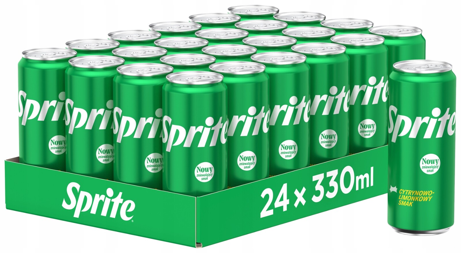 Sprite Sycený nápoj 24 x 330 ml plechovka [kauce]