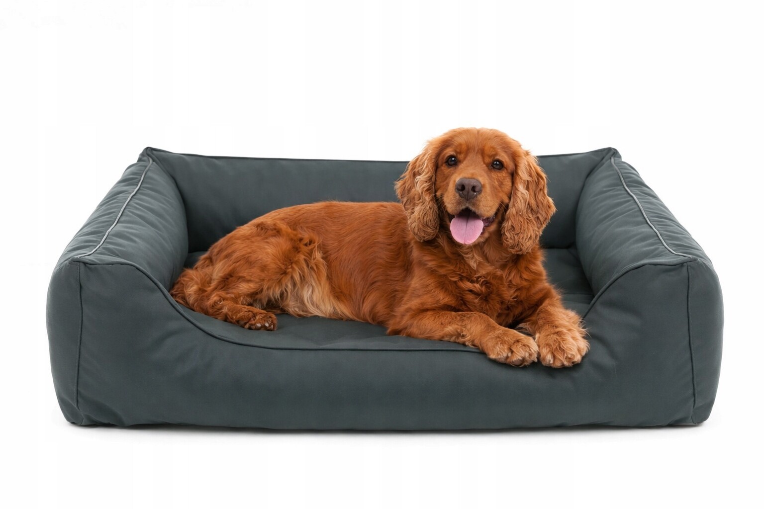 Pelíšek velikost L pro psa Pohovka Mallorca Standard šedá 100x75 cm lze prát