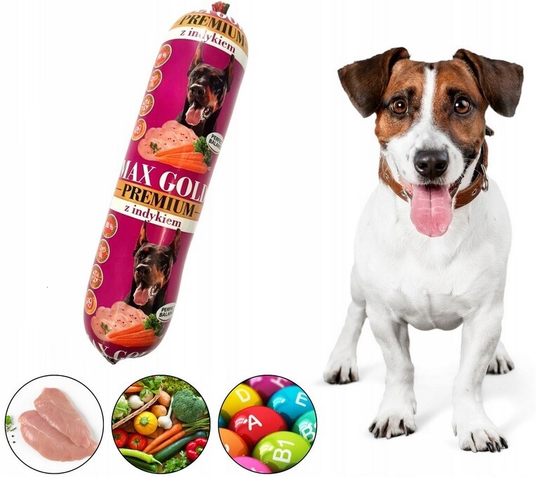 Krmivo pro psa mokré maso krůta zelenina vitamíny minerály bílkoviny 1 kg 10 ks