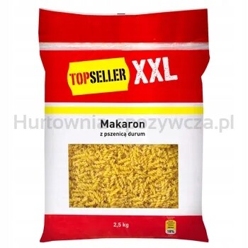 Topseller Xxl Těstoviny Fusilli s pšenicí durum 2,5 Kg