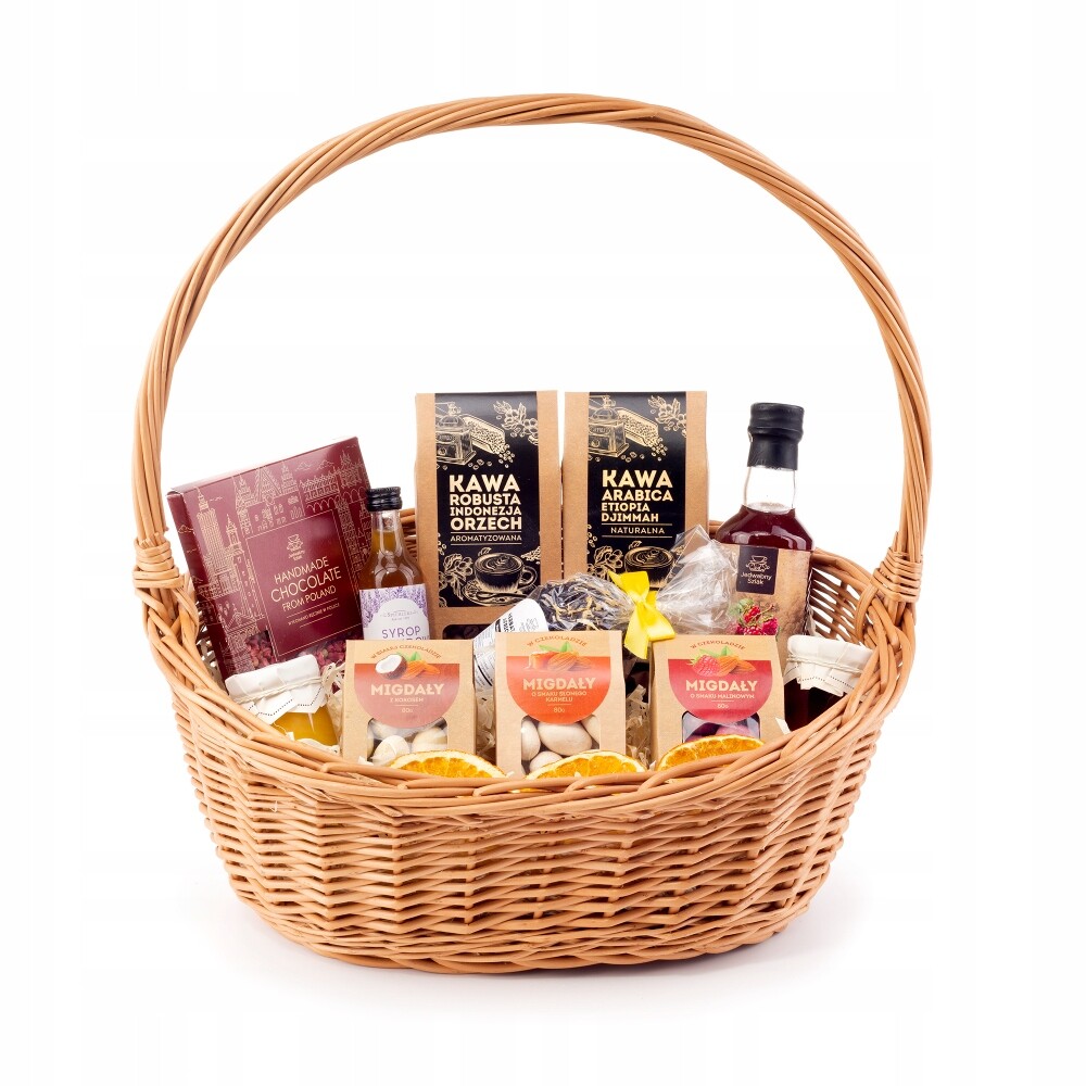 dárková sada Proutěný Koš k narozeninám, výročí pro maminku a ženu