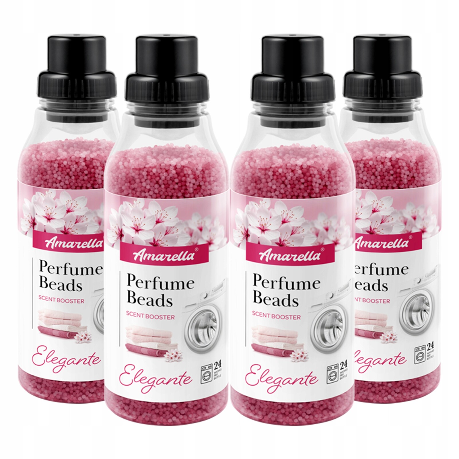 Sada vonných perliček na praní Amarella Elegante 4x370 g granule