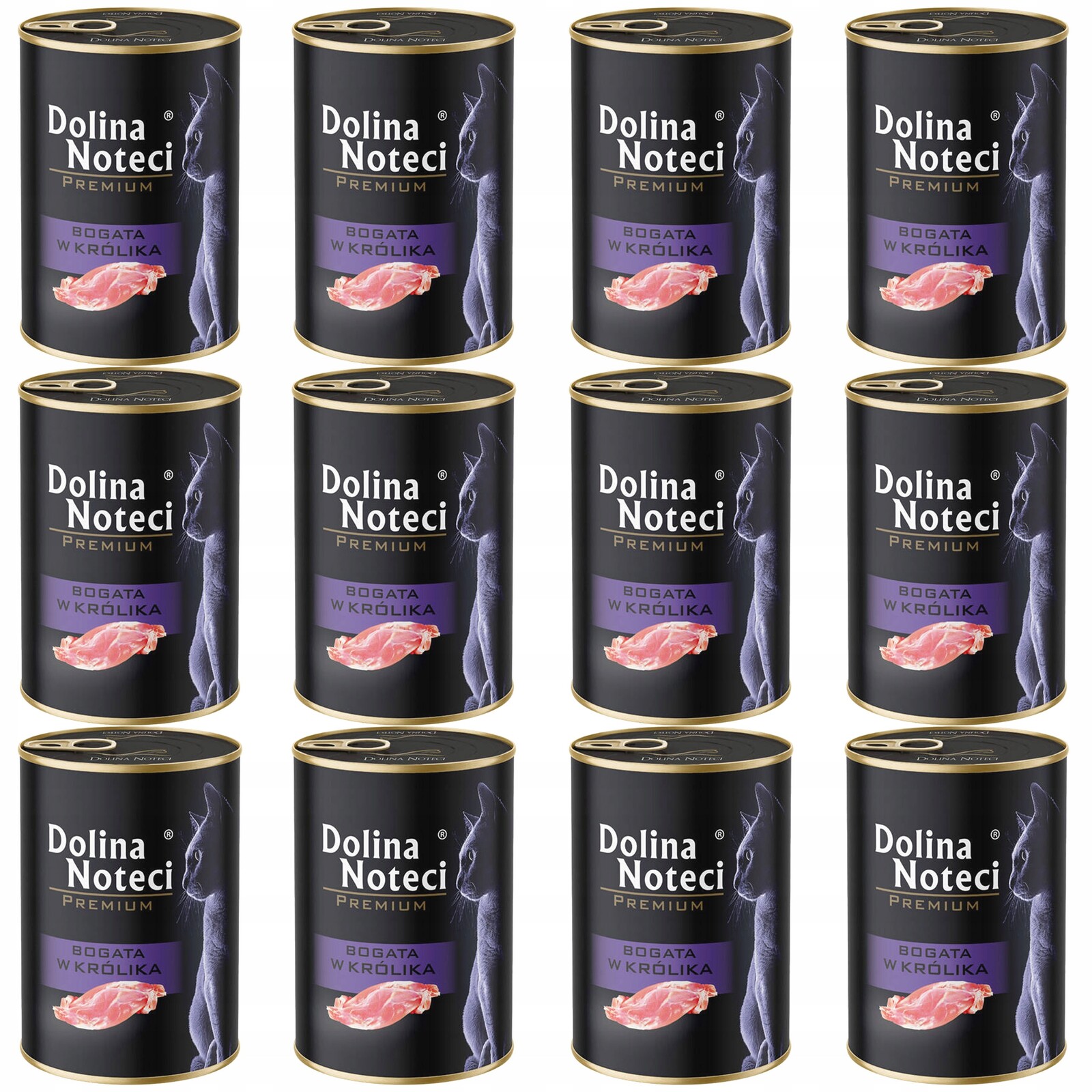 Dolina Noteci Premium Mokré krmivo pro kočky Králík 12 x 400 g bez obilovin