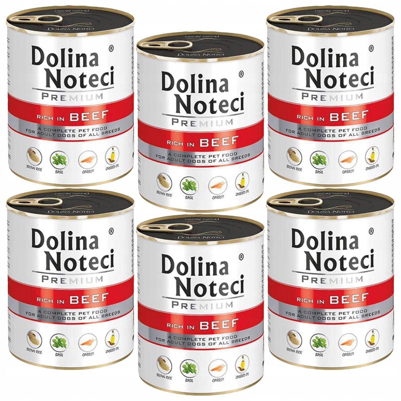 Dolina Noteci Premium Krmivo pro psy Hovězí maso 6 x 800 g bez obilovin