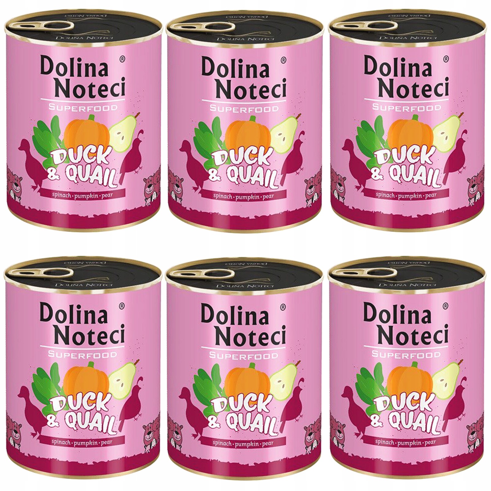 Dolina Noteci Superfood Krmivo mokré pro psa Kachna 800g x 6