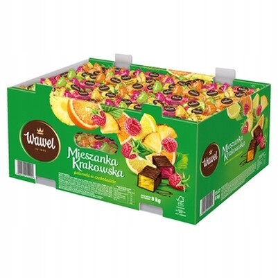 1x 8 kg Wawel krakovská směs bonbóny Karton