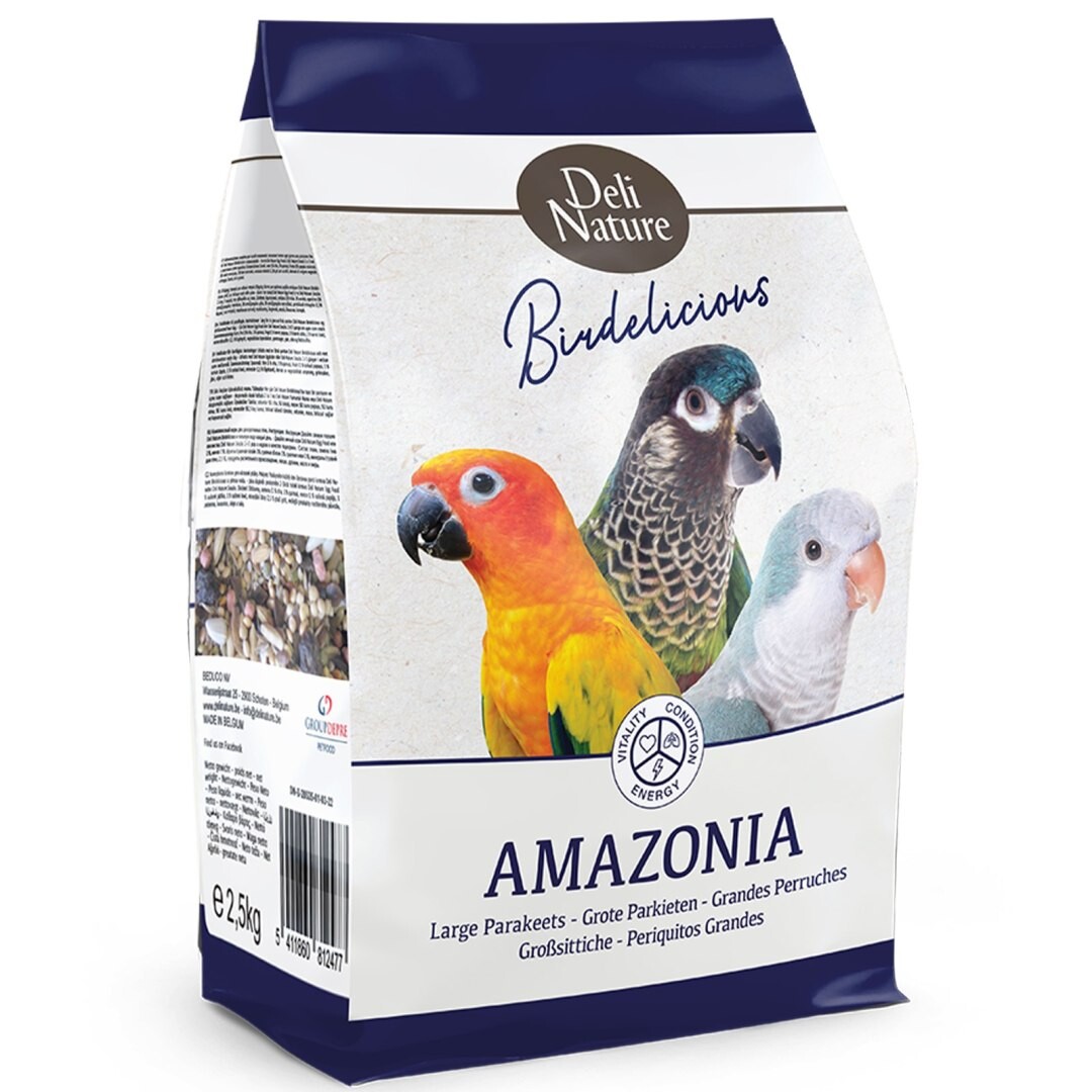 Deli Nature Birdelicious Amazonia 800 g – krmivo pro středně velké papoušky