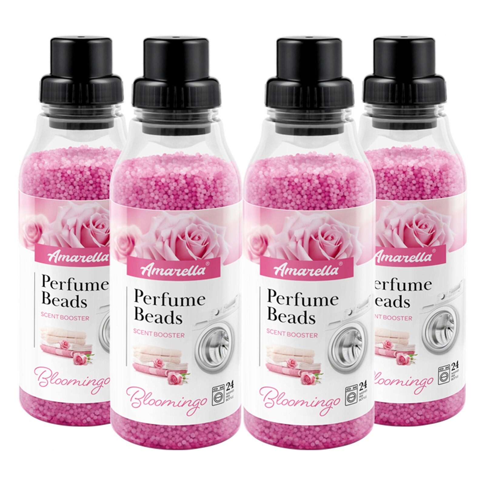 Sada vonných perliček na praní Amarella Bloomingo 4x370 g granule