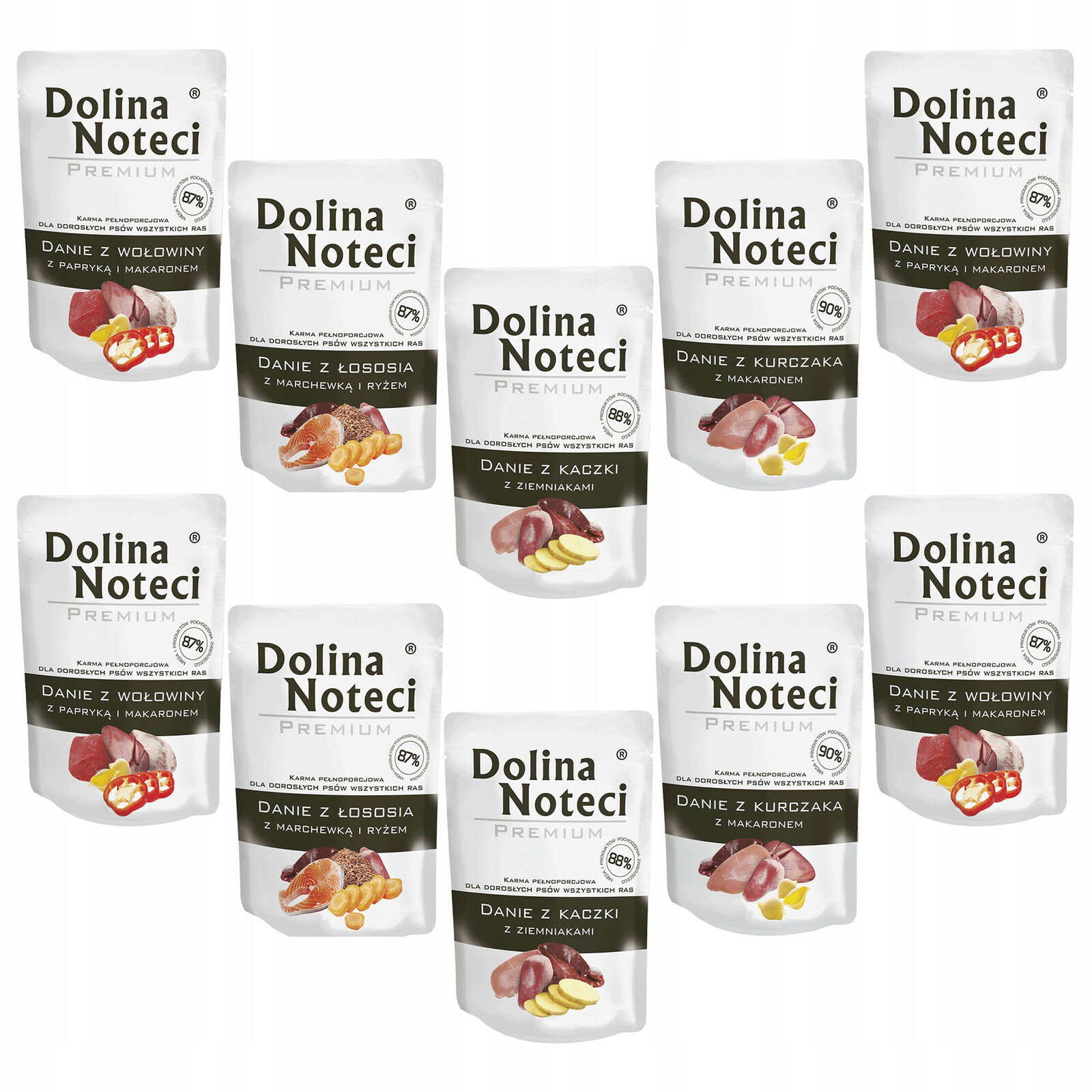 Dolina Noteci Krmivo mokré jídlo pro psa Mix Chutí 10 x 300 g