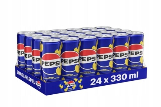 pepsi Twist Sycený nápoj 24 x 330 ml plechovka [kauce]