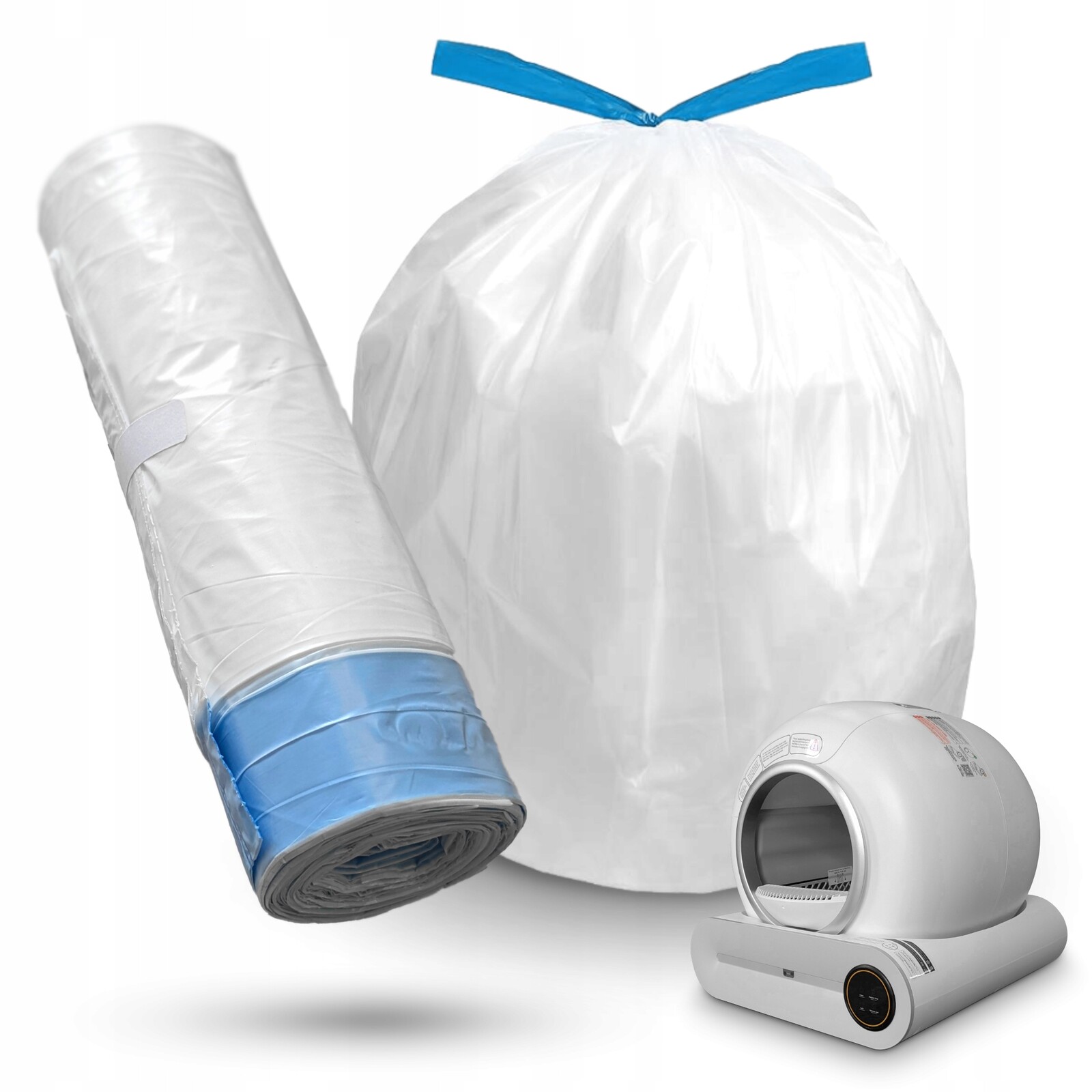 Sáčky do automatické kočičí toalety pro kočky Gomedia X30 15 ks Bílé Pevné