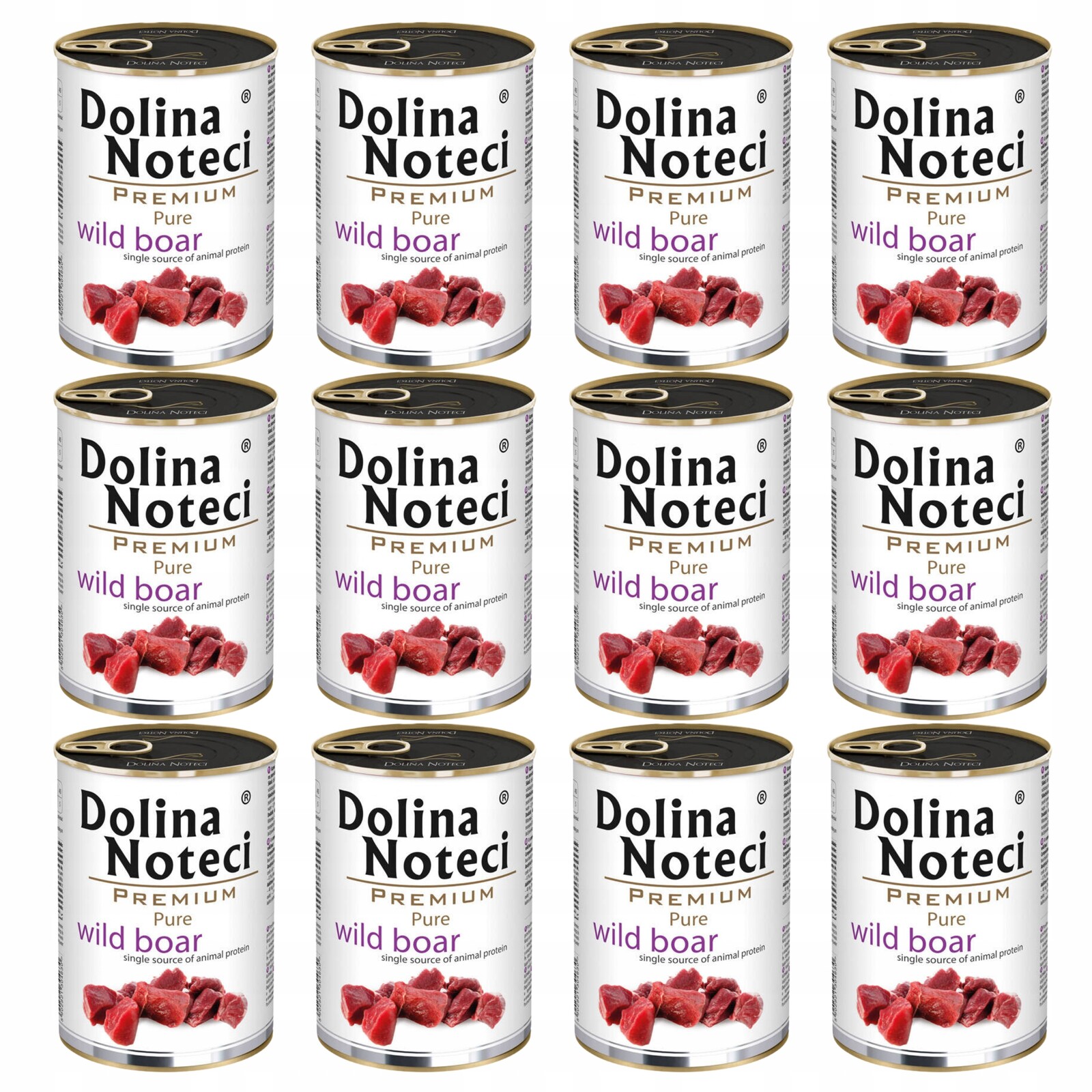 Dolina Noteci Premium Pure krmivo pro psy, divočáky 12 x 400 g