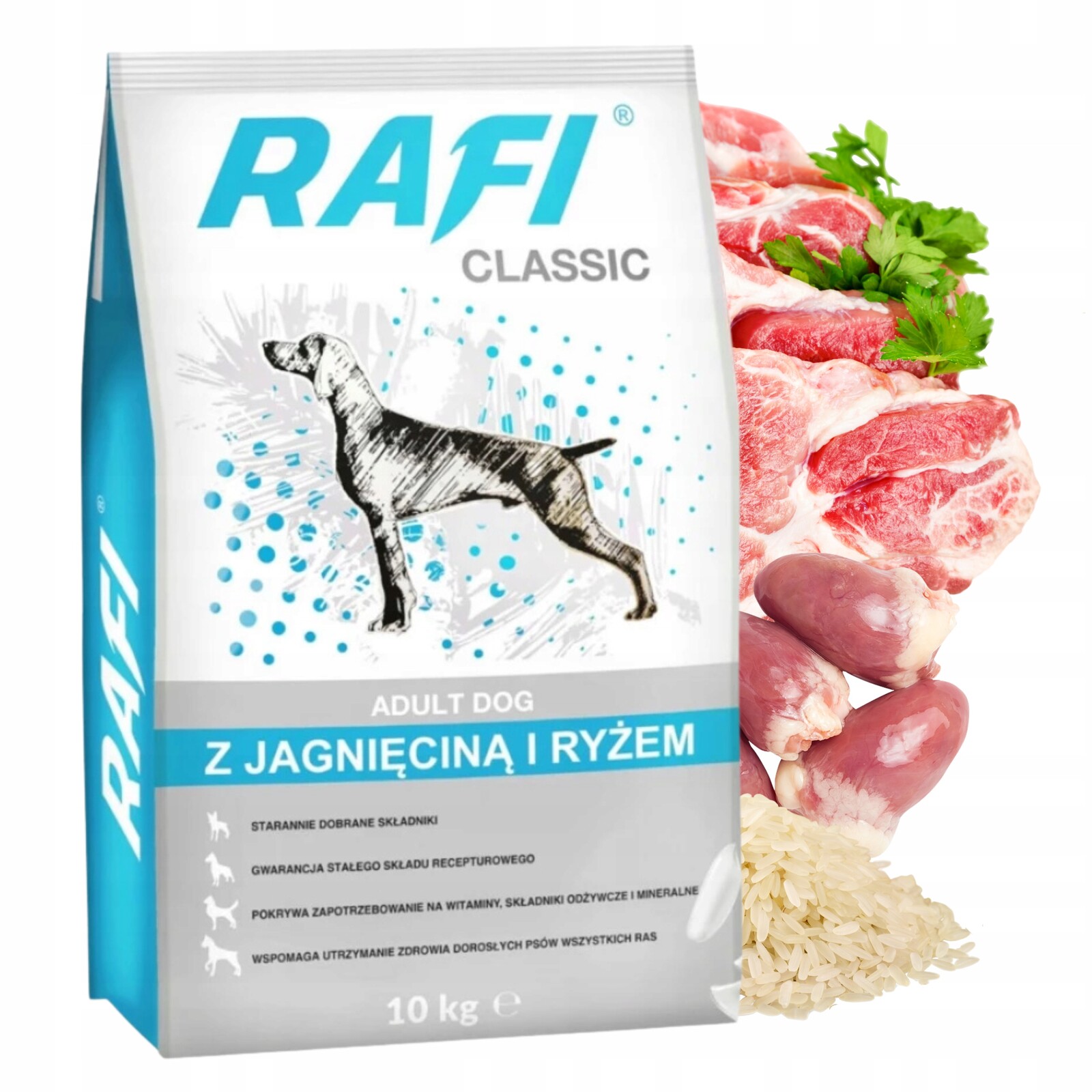 Dolina Noteci Rafi Classic Krmivo suché pro psa jehněčí 10 kg