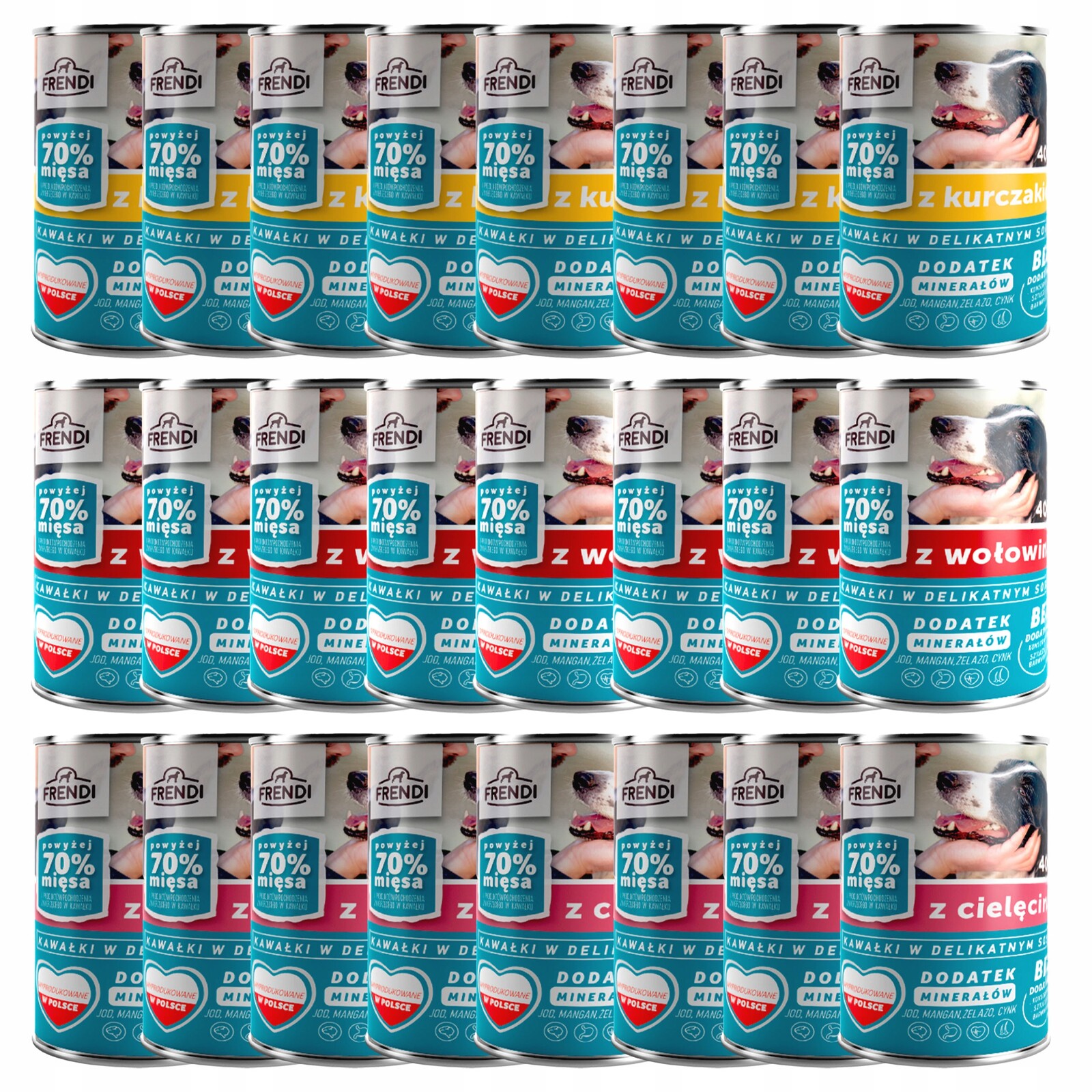 Frendi Plechovka krmivo mokré pro psa mix chutí 24 x 400 g