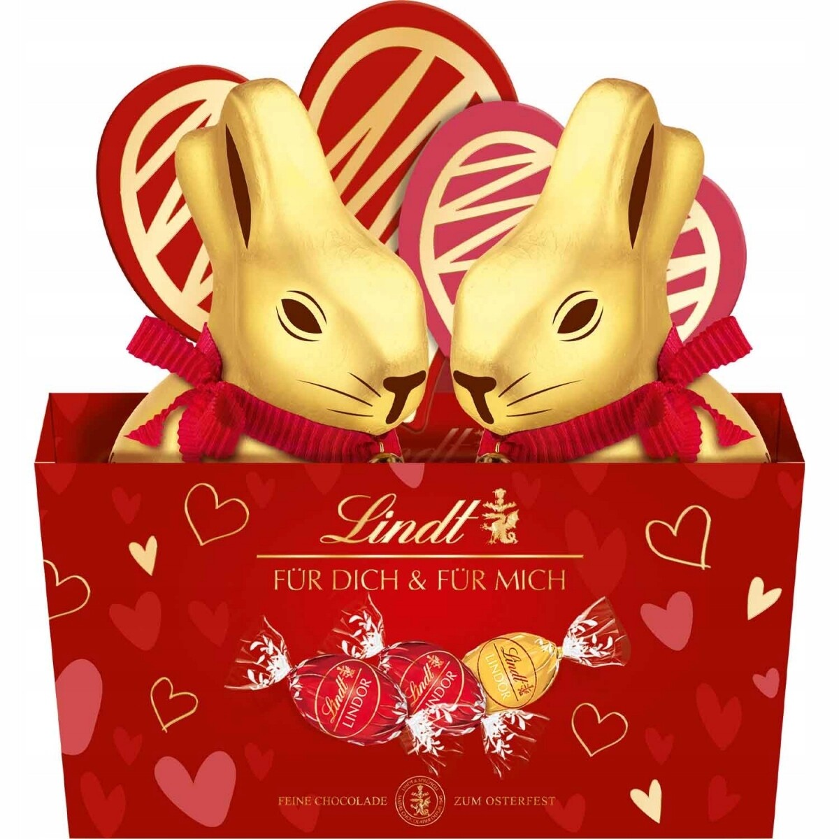 Lindt Parka Velikonoční zajíčci s vejci a pralinkami Lindor 195 g