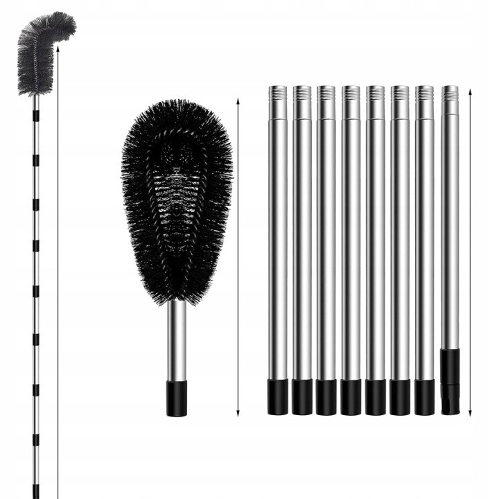 Teleskopický kartáč na listí, sníh a nečistoty Nástroj na čištění 310 cm