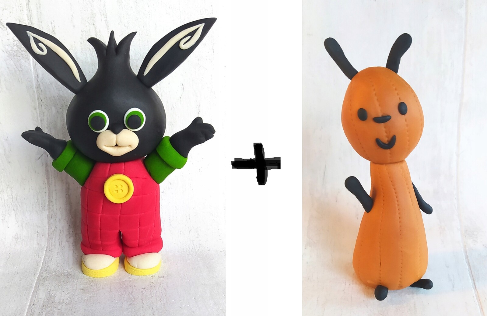 Bing a Flop z cukrové hmoty figurka Sada dekorací