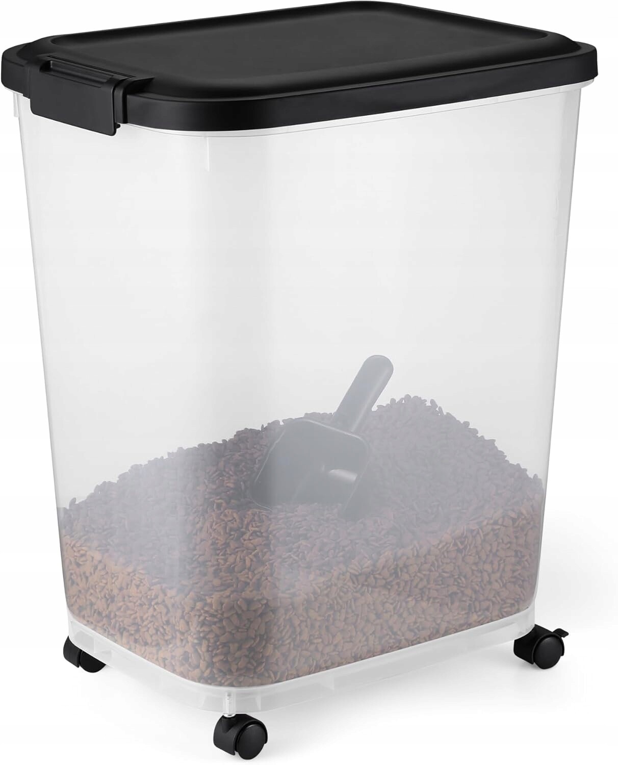 Hermetická Krabička Na Krmivo Pro Psa Kočku Na Kolečkách, Lopatka Do 22 Kg