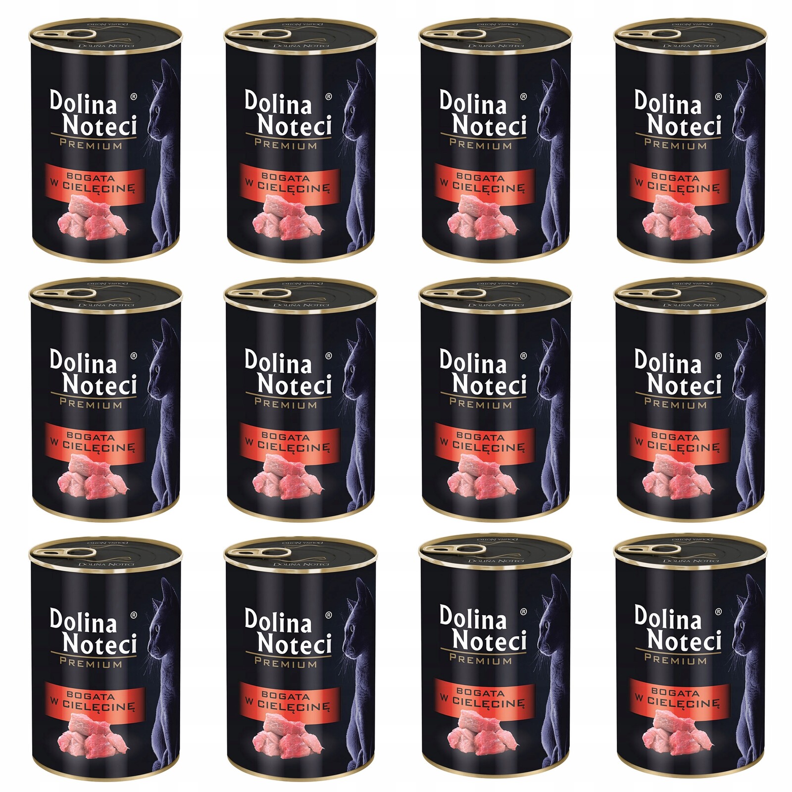 Dolina Noteci Premium Krmivo mokré pro kočky Telecí 12 x 400 g bez obilovin