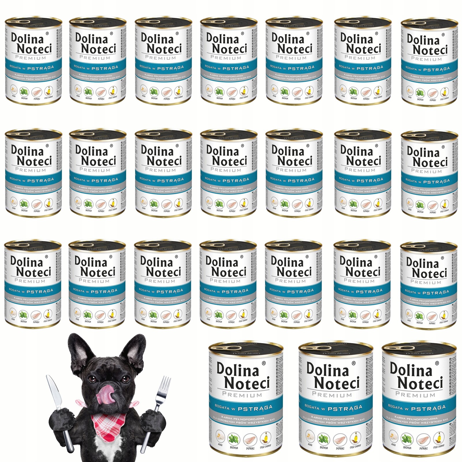 Dolina Noteci Premium Krmivo pro psy Pstruh 24x400g