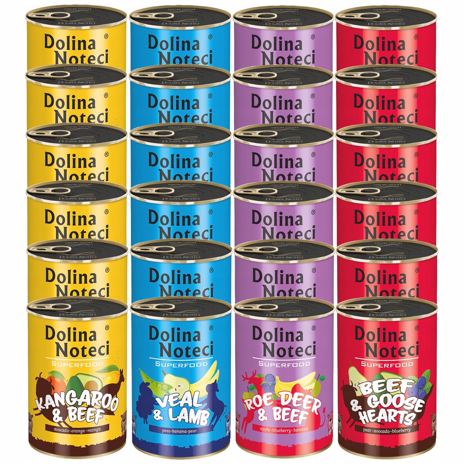 Dolina Noteci Superfood Krmivo mokré pro psa mix chutí 24 x 400 g