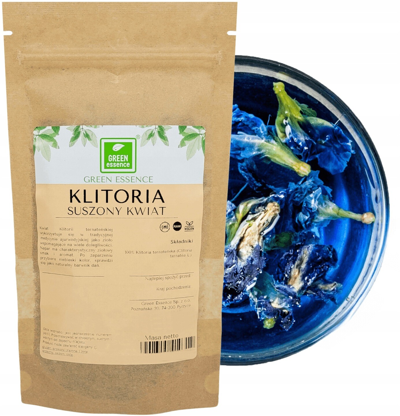Green Essence Ternatská klinika čaj Butterfly Pea Tea 25 g