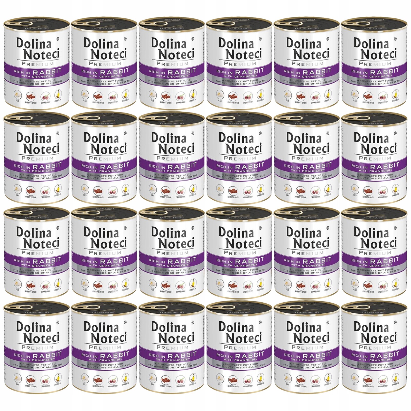 Dolina Noteci Premium Krmivo pro psy Králík 24 x 800 g bez obilovin, zdravé