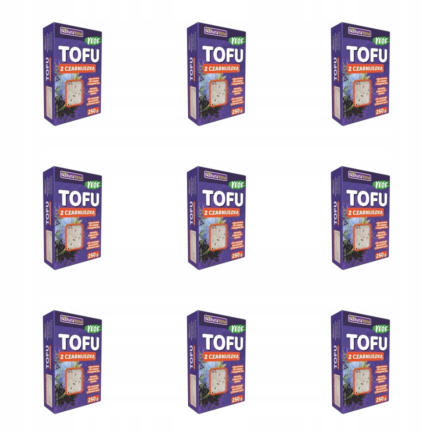 9 x 250 g Tofu S černuchou naturavena Karton