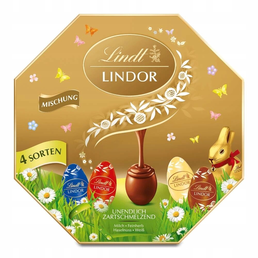 Lindt Lindor Velikonoční čokoládová vajíčka Mix 288 g