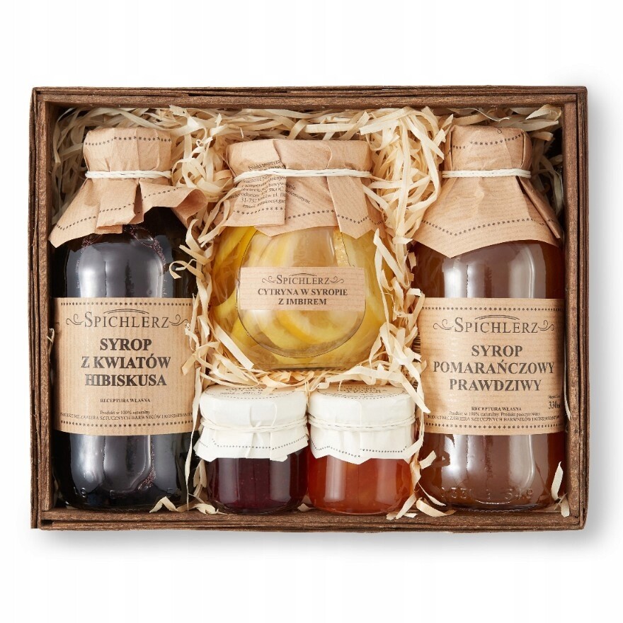 Sada ovocných přípravků Koš s sirupy Citron V Sirupu džemy