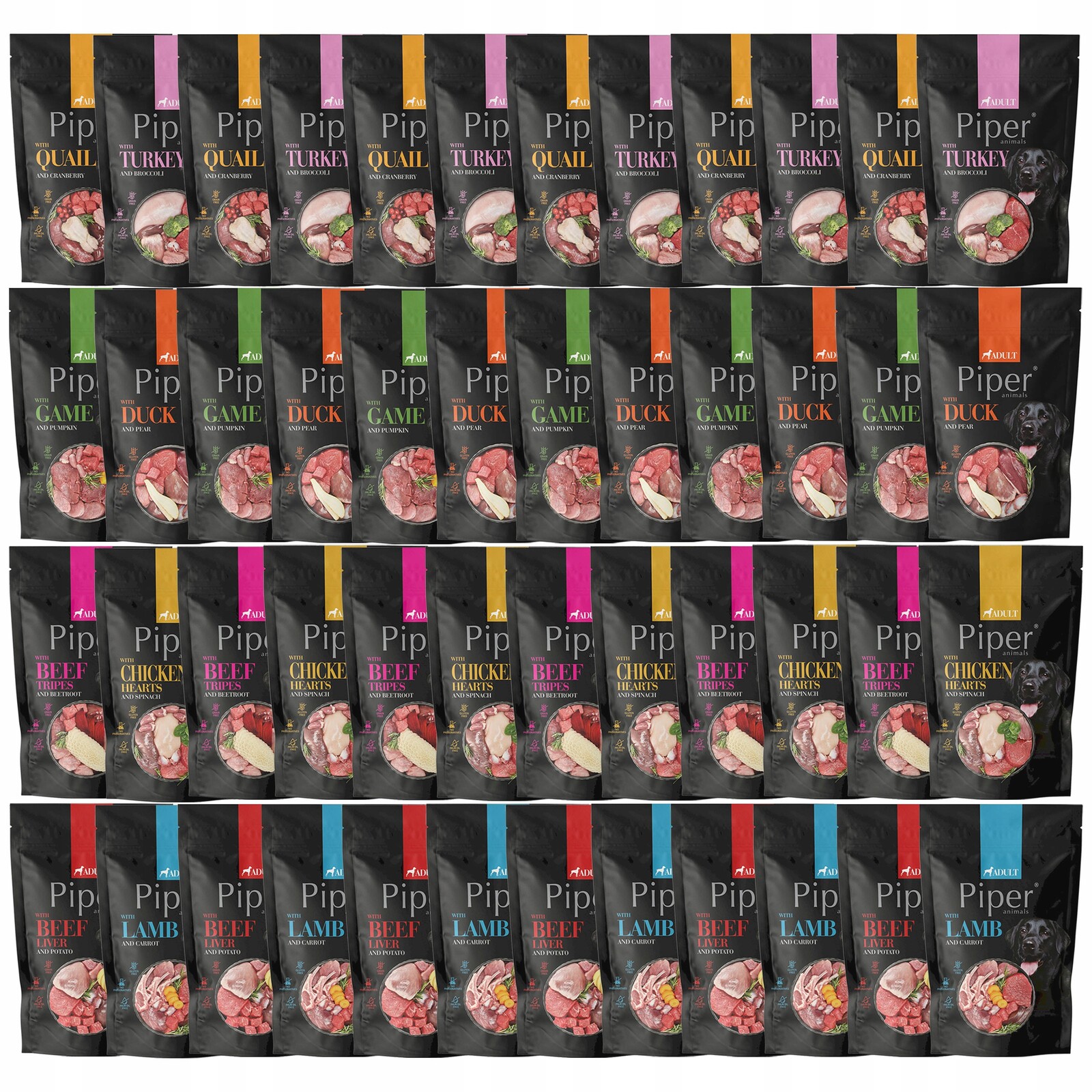 Piper Krmivo mokré pro psa Dolina Noteci Mix Chutí 48 x 500 g