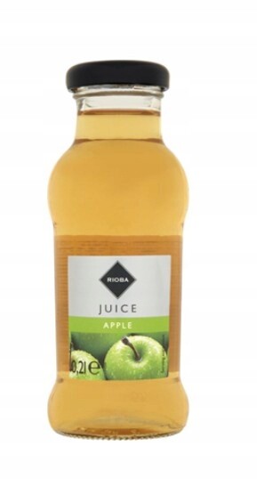 Rioba Jablečný džus 24x200 ml skleněná láhev
