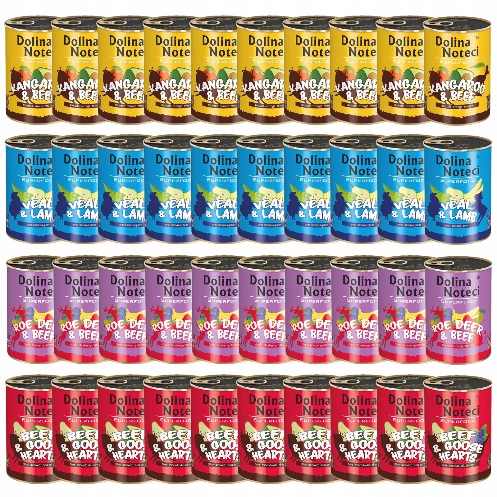 Dolina Noteci Superfood Krmivo mokré pro psa mix chutí 40 x 400 g