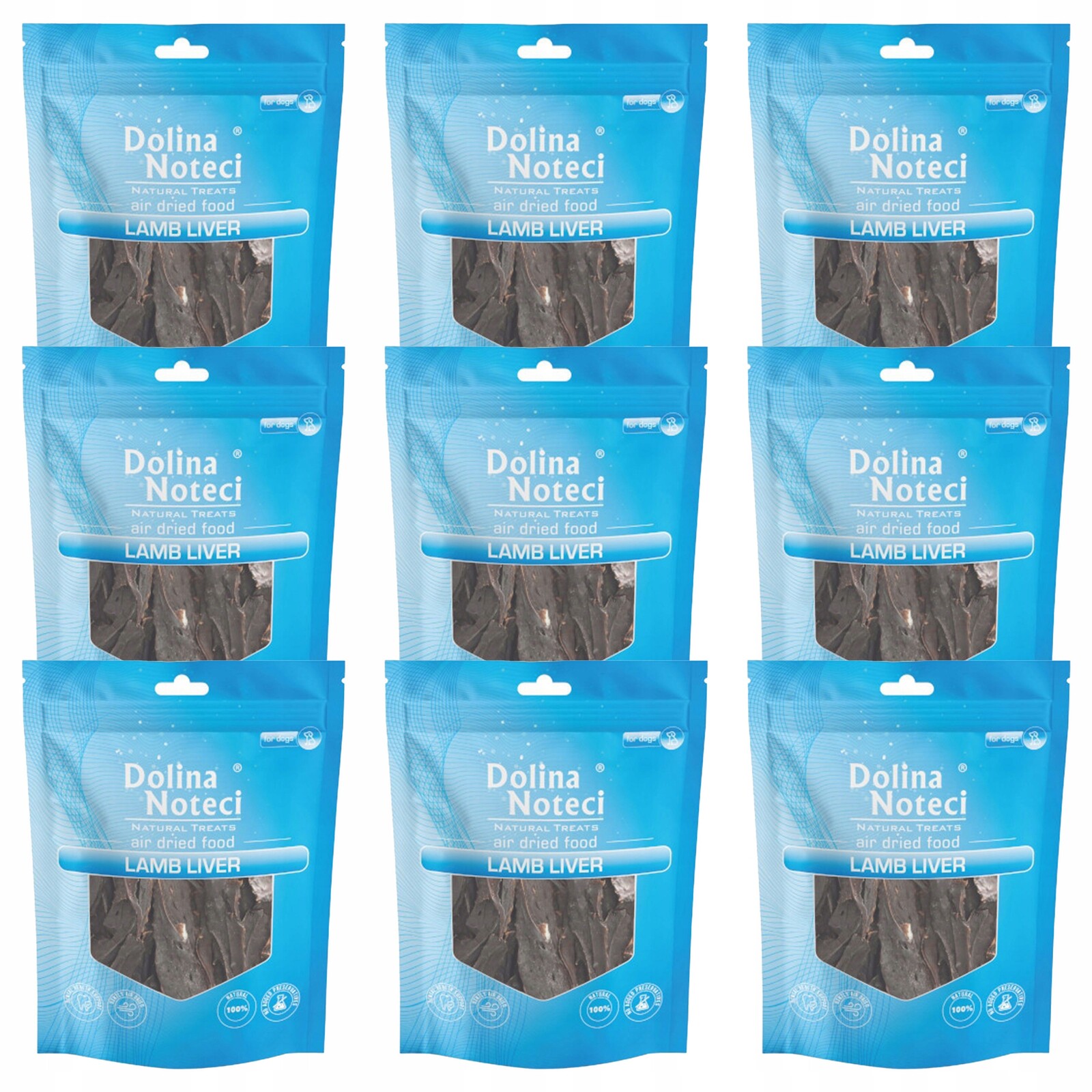Dolina Noteci Jehněčí játra zdravá psí pamlsek 9 x 150 g
