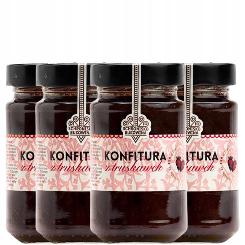Zavařenina z jahod 250g Schronisko Bukowina Přírodní 83% ovoce