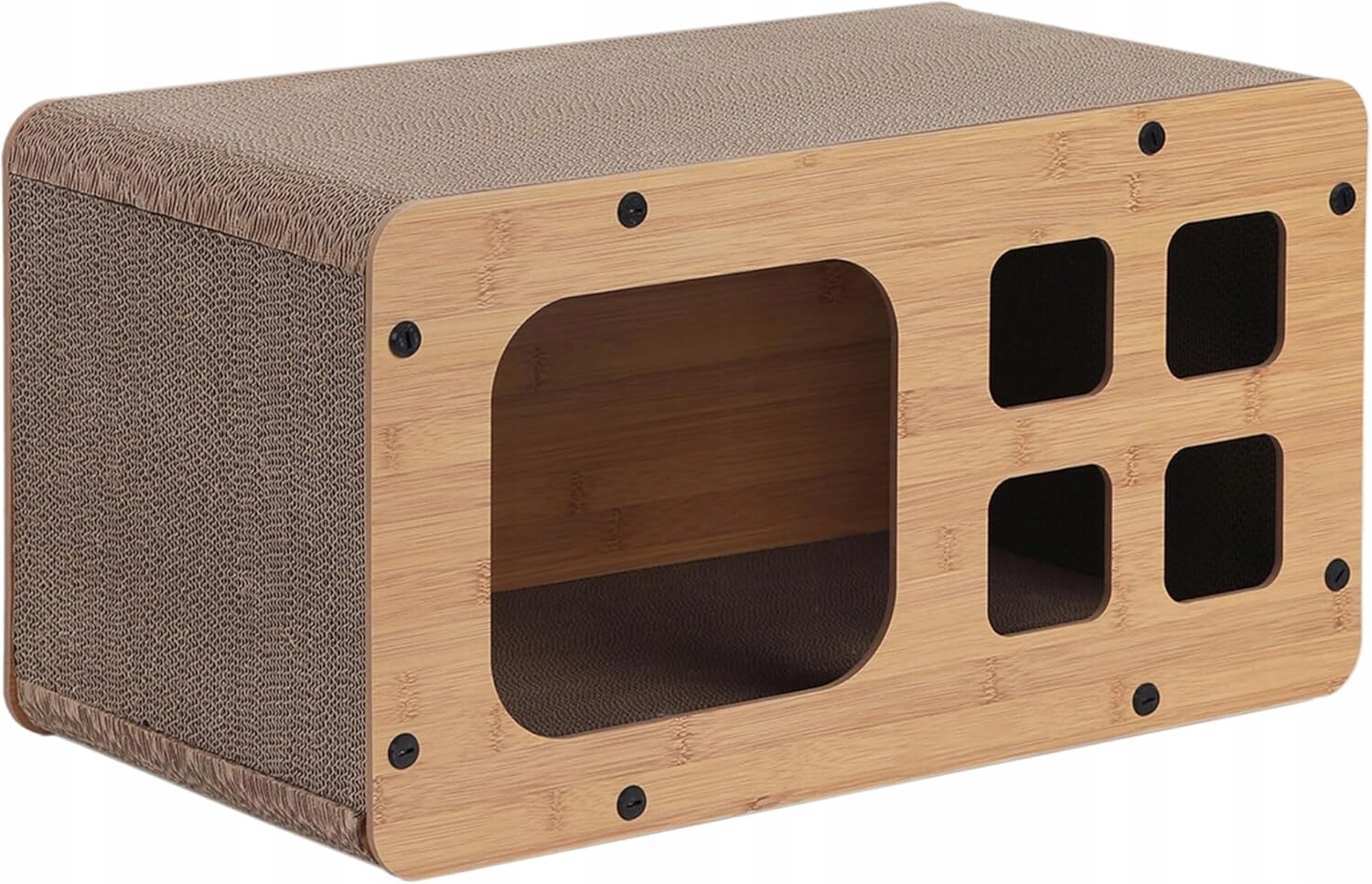 Dehner Lieblinge Tesoro – domeček/kartonové škrabadlo pro kočky