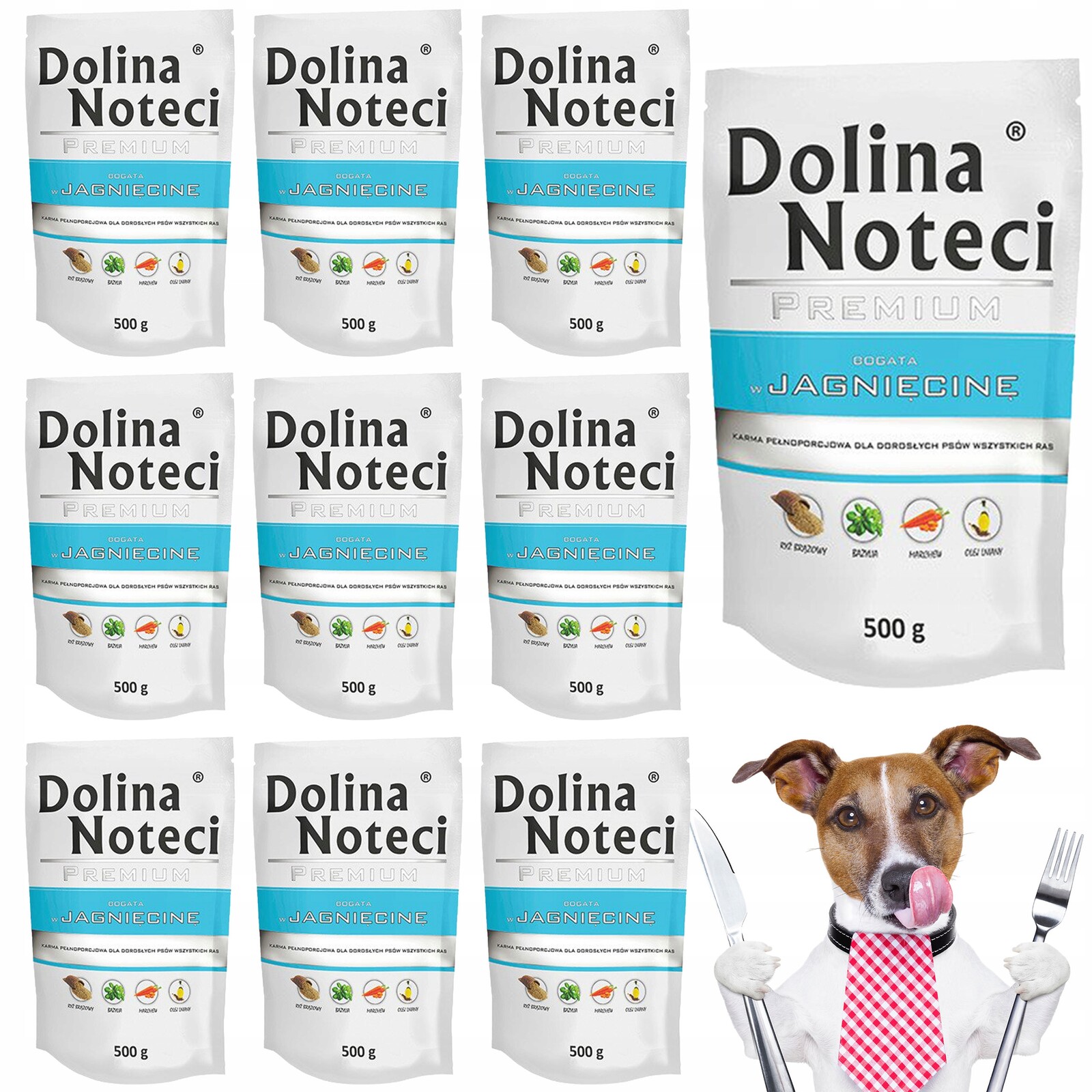 Dolina Noteci Premium Krmivo pro psa Jehněčí 10 x 500 g