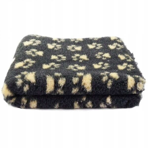 Dry Bed A+ 75X100CM Pelíšek Grafitový S Malými Žlutými Tlapkami Blovi